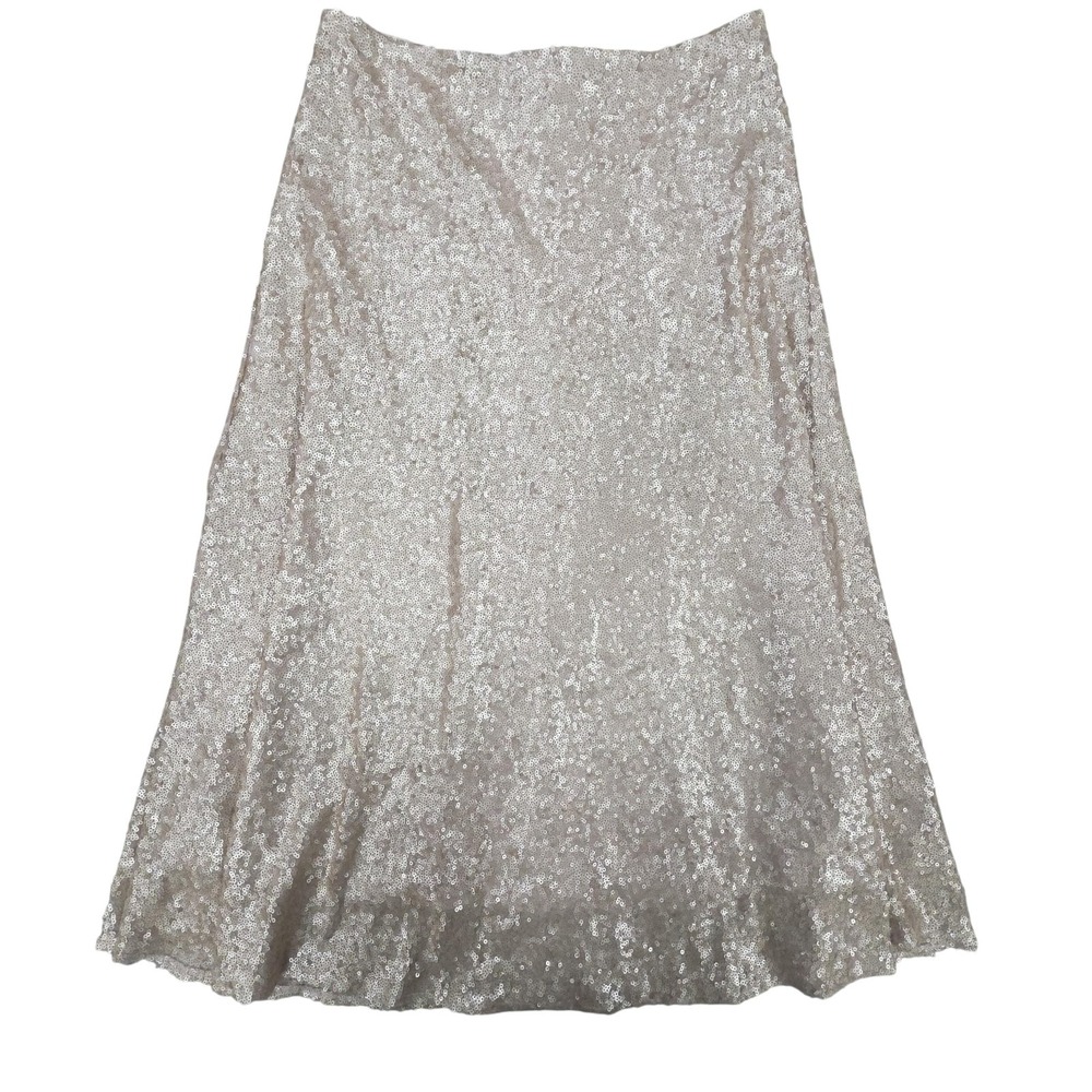 Vtg Dance & Marvel Skirt Womens Medium Fairycore Whimsical Sequin A Line Sparkle